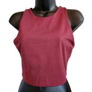 Girlfriend Collective Burgundy Tank Top